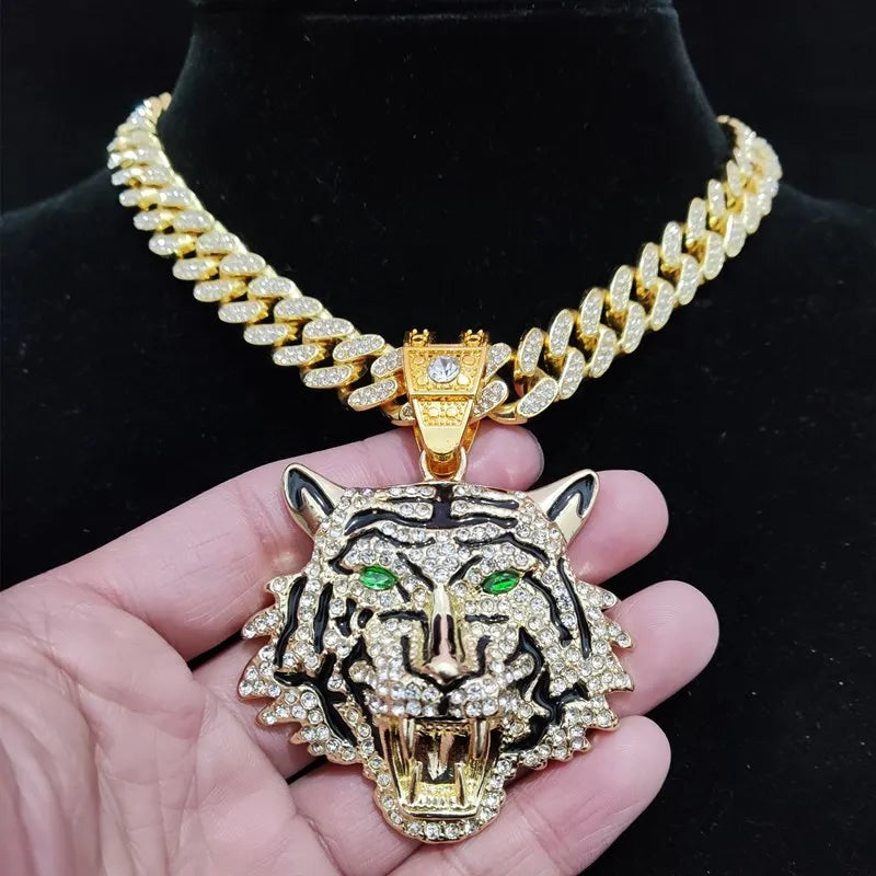 Hip Hop 3D Tiger Pendant Necklace - Image 5