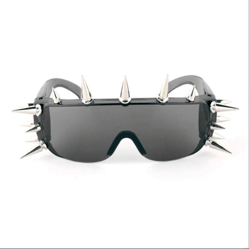 Steampunk Rivet Spike Sunglasses – Futuristic Y2K Punk Goggles for Men & Women - Image 7