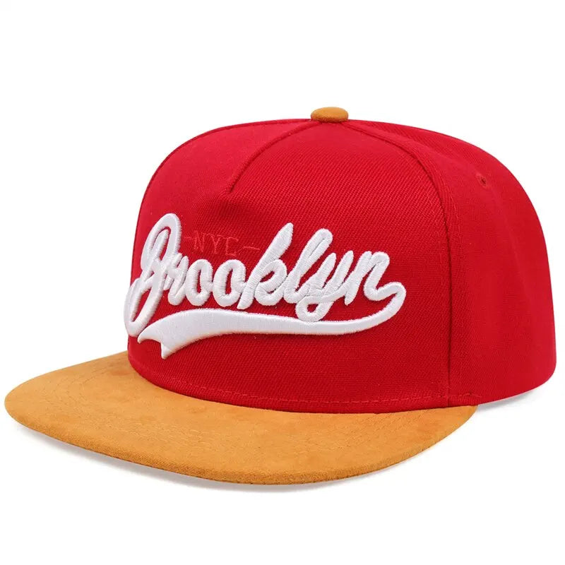 BROOKLYN Letter Embroidered Snapback Cap – Men’s Fashion Cotton Hat for Outdoor & Hip Hop Style - Image 7