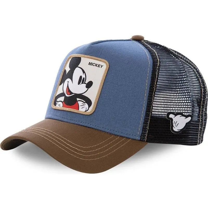 High-Quality Disney Style Cartoon Snapback – Unisex Cotton Mesh Baseball Cap - Image 2