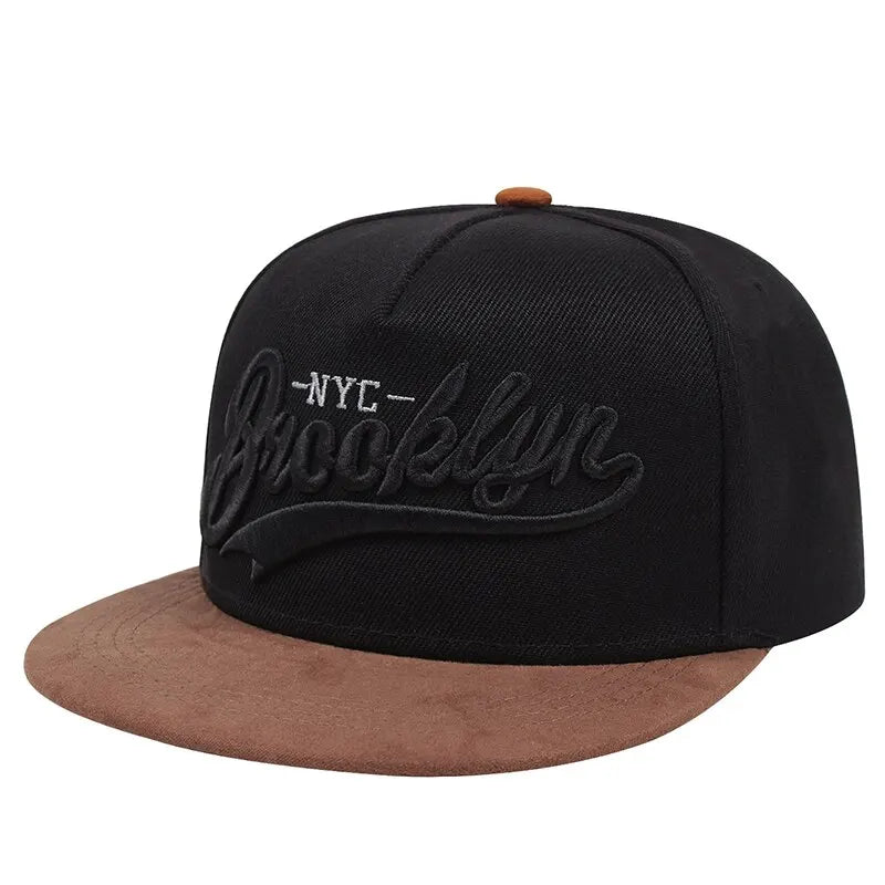 BROOKLYN Letter Embroidered Snapback Cap – Men’s Fashion Cotton Hat for Outdoor & Hip Hop Style - Image 8