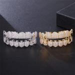 Htpwe Hip Hop Full CZ Teeth Grillz