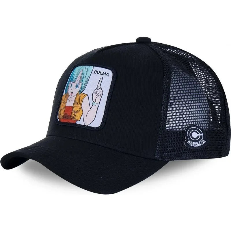 Dragon Ball Goku & Buu Embroidered Cap – Adjustable Trucker Mesh Hat for Men - Image 29
