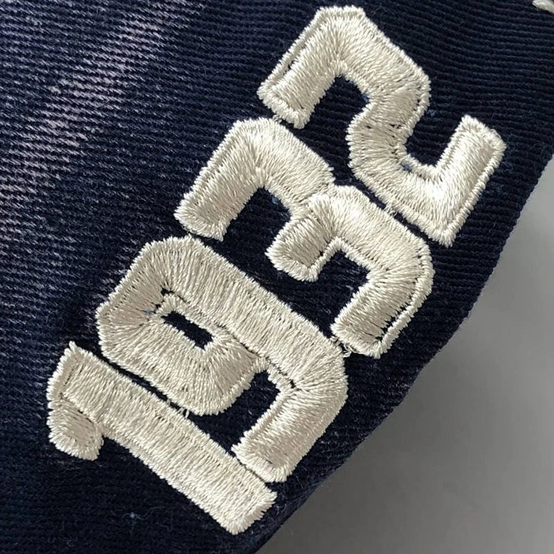 Embroidered Letter Cotton Baseball Cap – Unisex Cowboy Hip Hop Snapback for Summer Sports & Street Style - Image 4