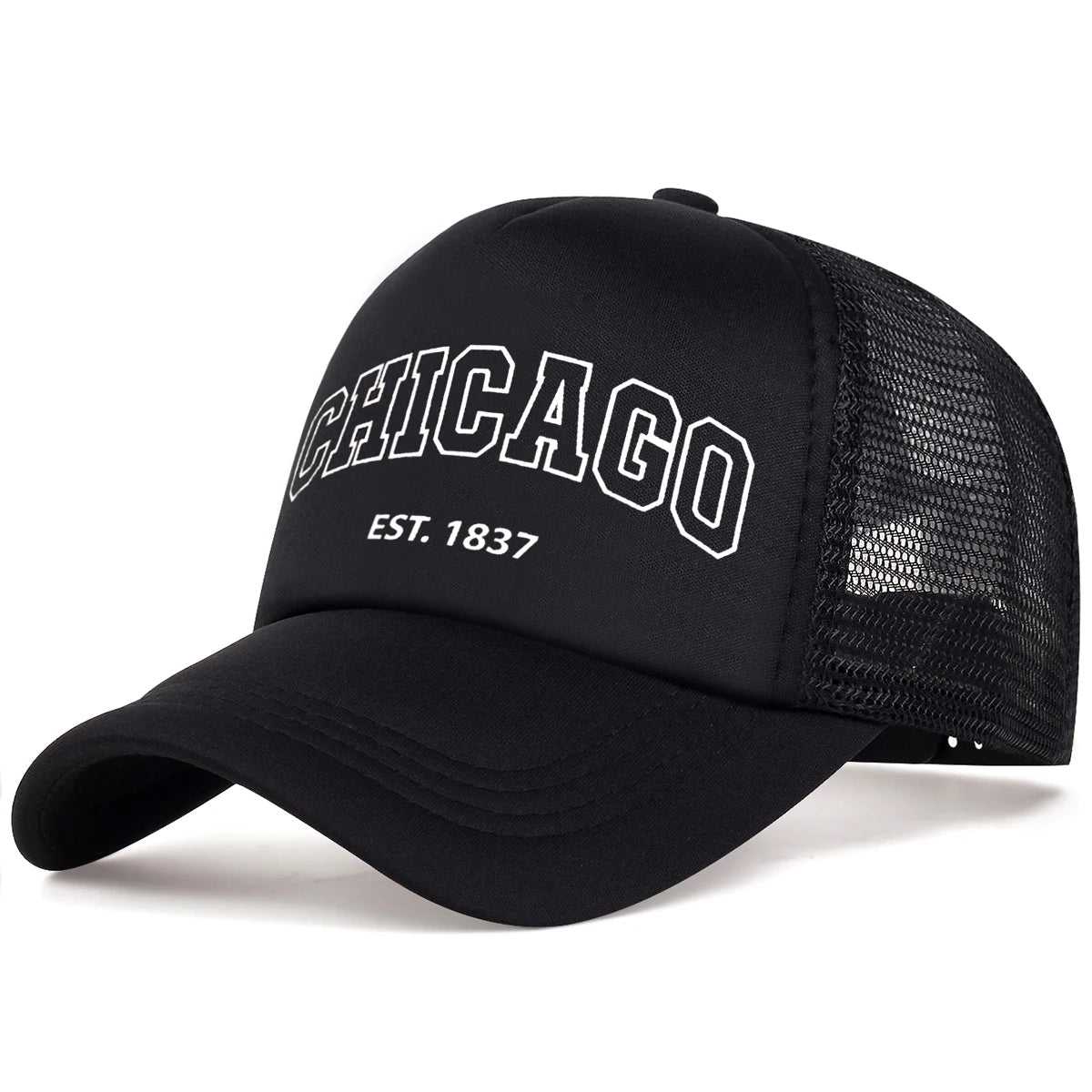 CHICAGO Letter Embroidered Baseball Cap – Unisex Cotton Snapback Hat for Spring & Summer Streetwear - Image 17