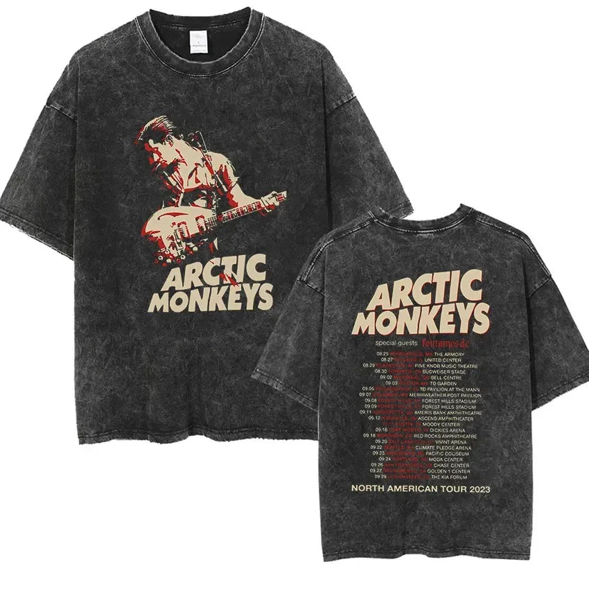 Retro Rock Arctic Monkeys Music Album Graphic T-Shirt - Image 11