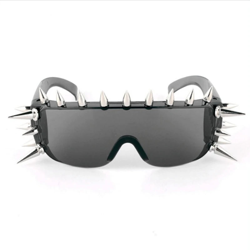 Steampunk Rivet Spike Sunglasses – Futuristic Y2K Punk Goggles for Men & Women - Image 6