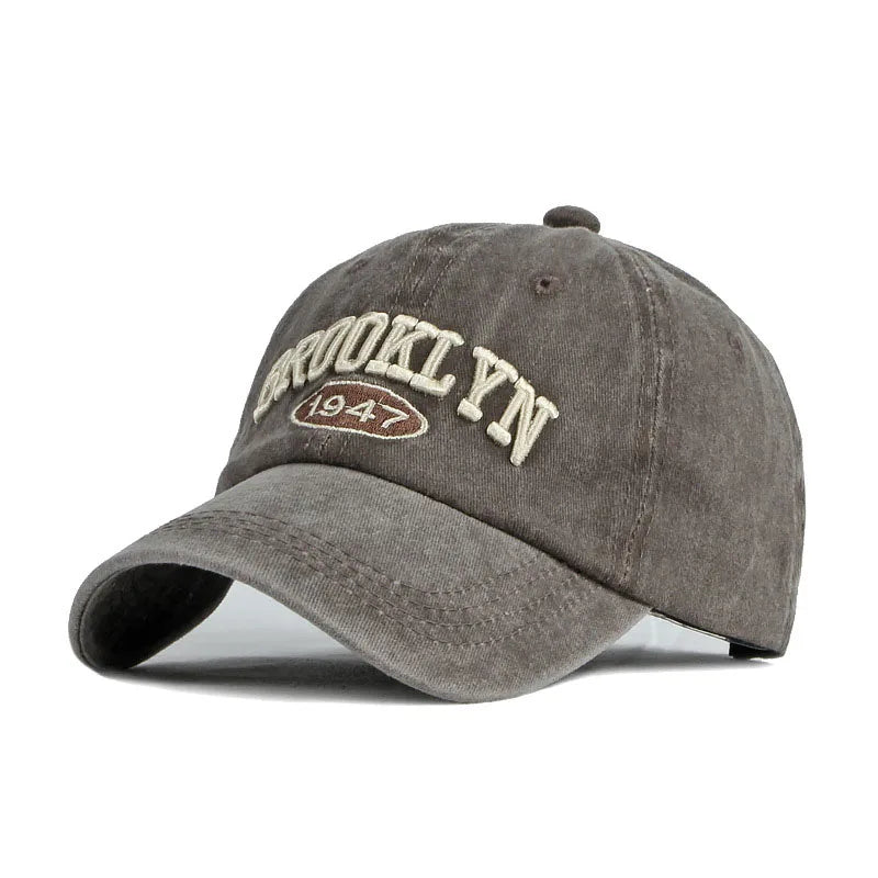 Brooklyn Alphabet Baseball Cap – Unisex Cotton Snapback Hat for Summer Street Style - Image 9