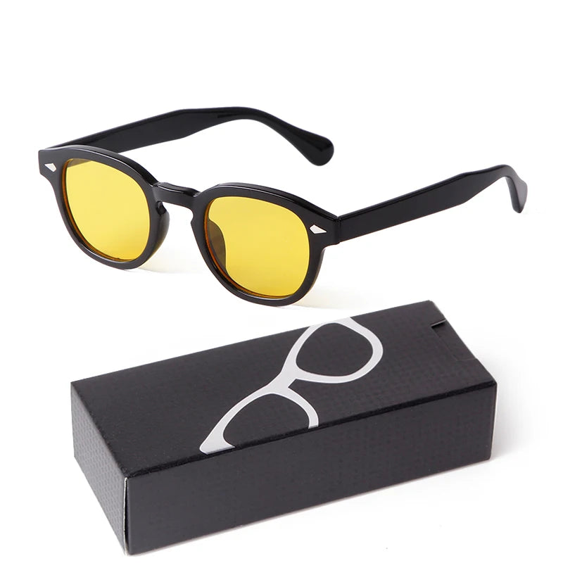 Fashion Gradient Blue Small Round Sunglasses – Unisex Vintage-Inspired Designer Eyewear - Image 14