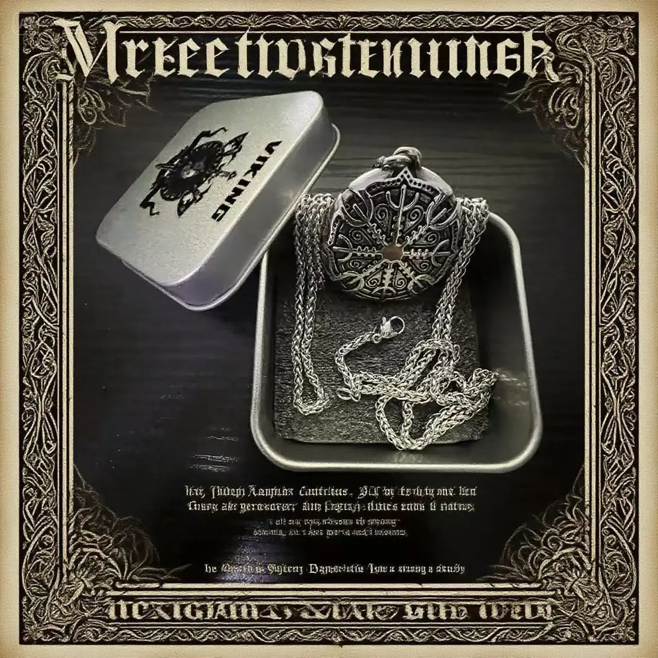 316L Stainless Steel Viking Rune Pendant Chain Necklace For Men – Viking Jewelry Accessories - Image 10