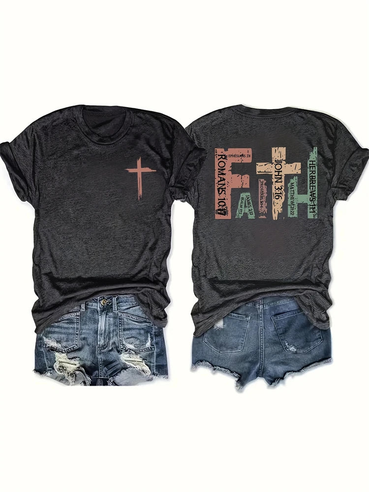 2025 Red Rose Printed T-Shirt – Casual Loose-Fit Short Sleeve Summer Tee - Image 10