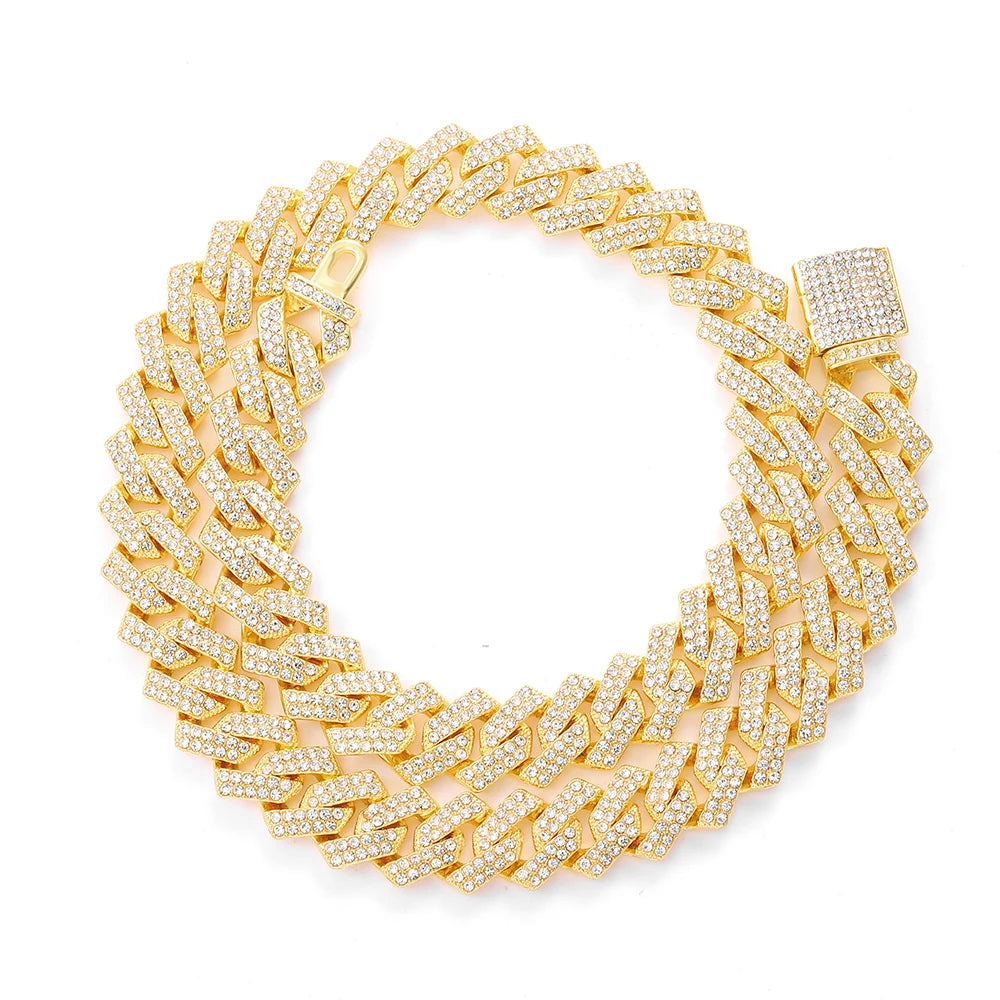 Hip Hop Miami Cuban Link Chain Set - Image 5