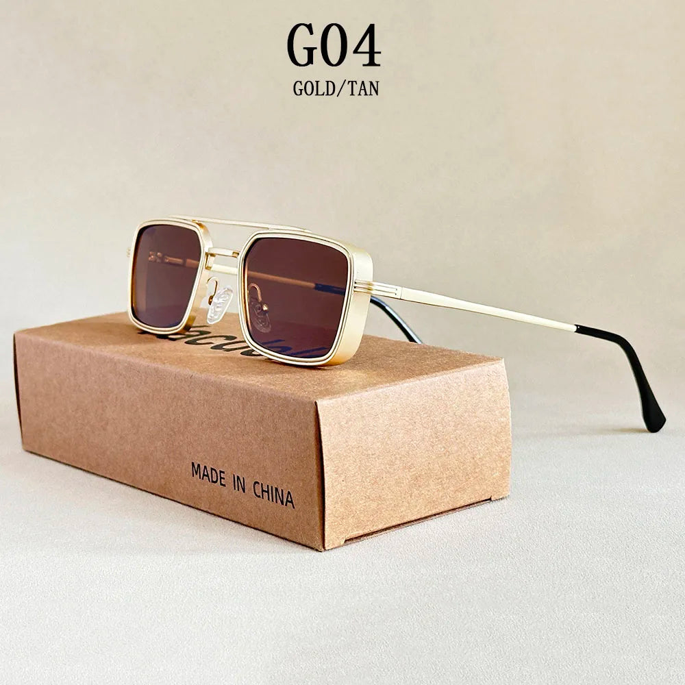 2025 Steampunk Square Sunglasses – Vintage Designer Eyewear for Men & Women - Image 9