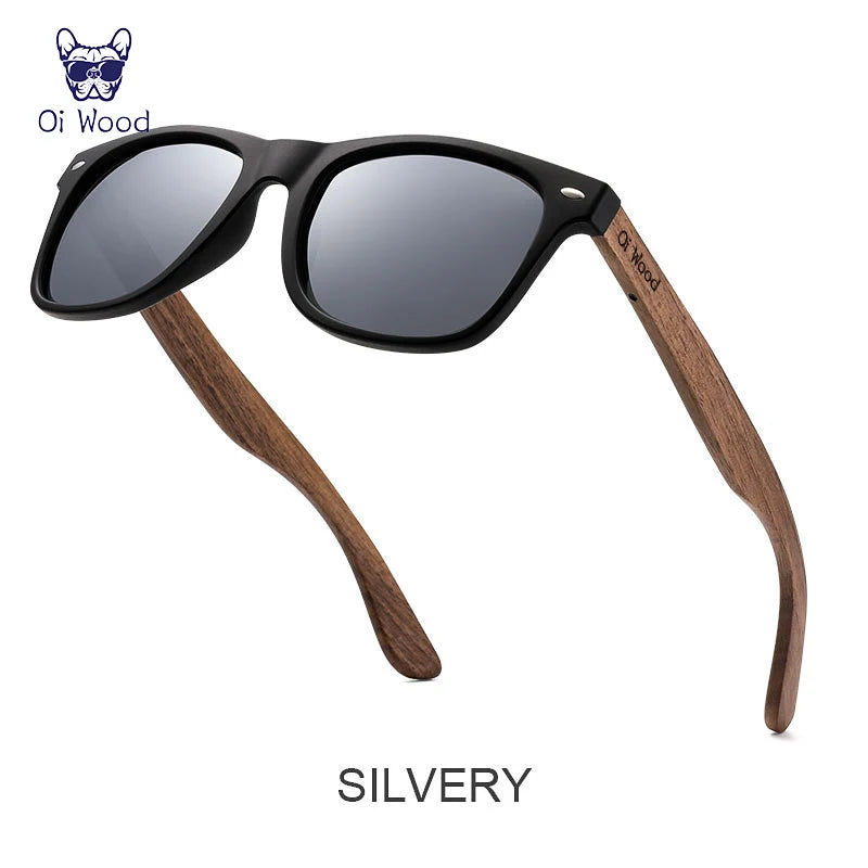 Oi Wood Natural Wooden Sunglasses – Polarized Fashion Eyewear for Men with TR90 Frames - Image 7