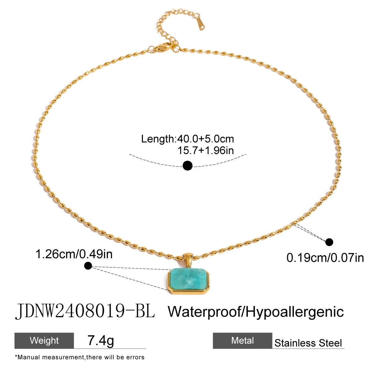 Natural Gemstone Choker Necklace – Tiger Eye, Amazonite, Lapis Lazuli with Gold-Plated Stainless Steel - Image 9