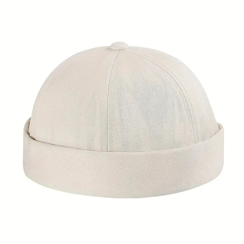 Vintage Brimless Dome Cap – Unisex Adjustable Cotton Melon Beanie for Hip Hop & Streetwear - Image 6