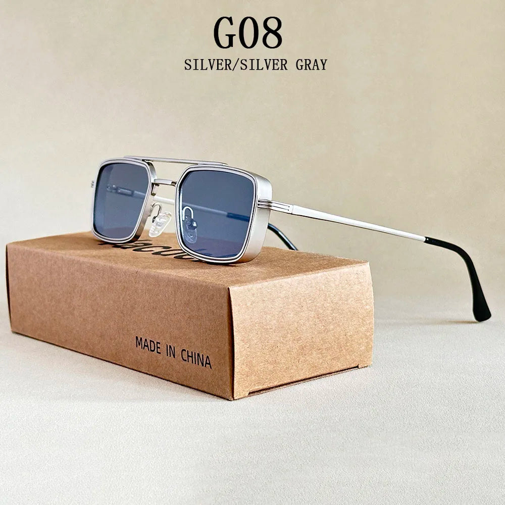 2025 Steampunk Square Sunglasses – Vintage Designer Eyewear for Men & Women - Image 13